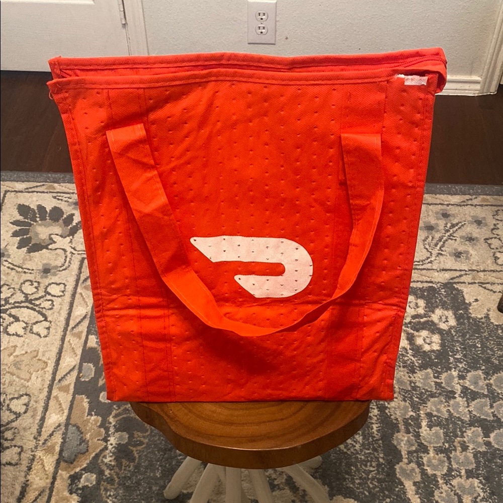 Red Insulated Tote Bag